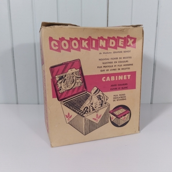 vintage CookIndex, recipe box Jehanne benoit french version - Picture 2 of 6